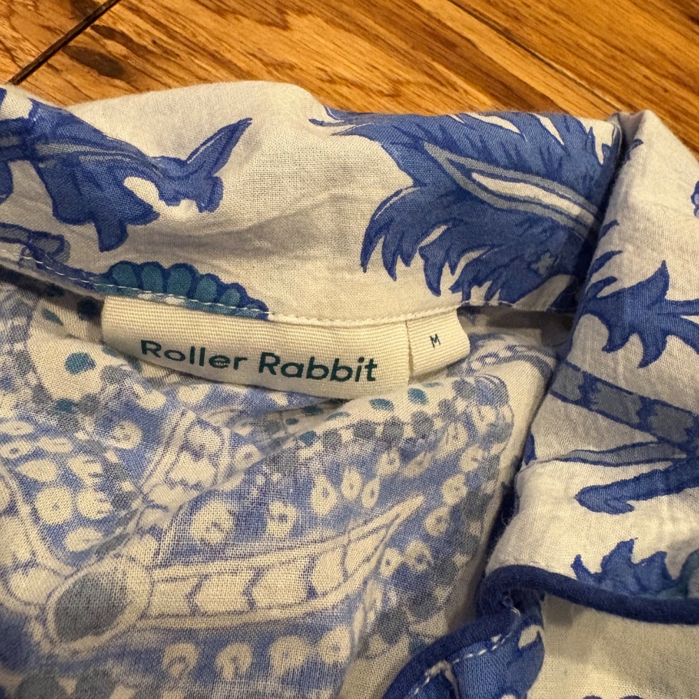 Roberta Roller Rabbit Long Sleeve Button Down Paj… - image 3